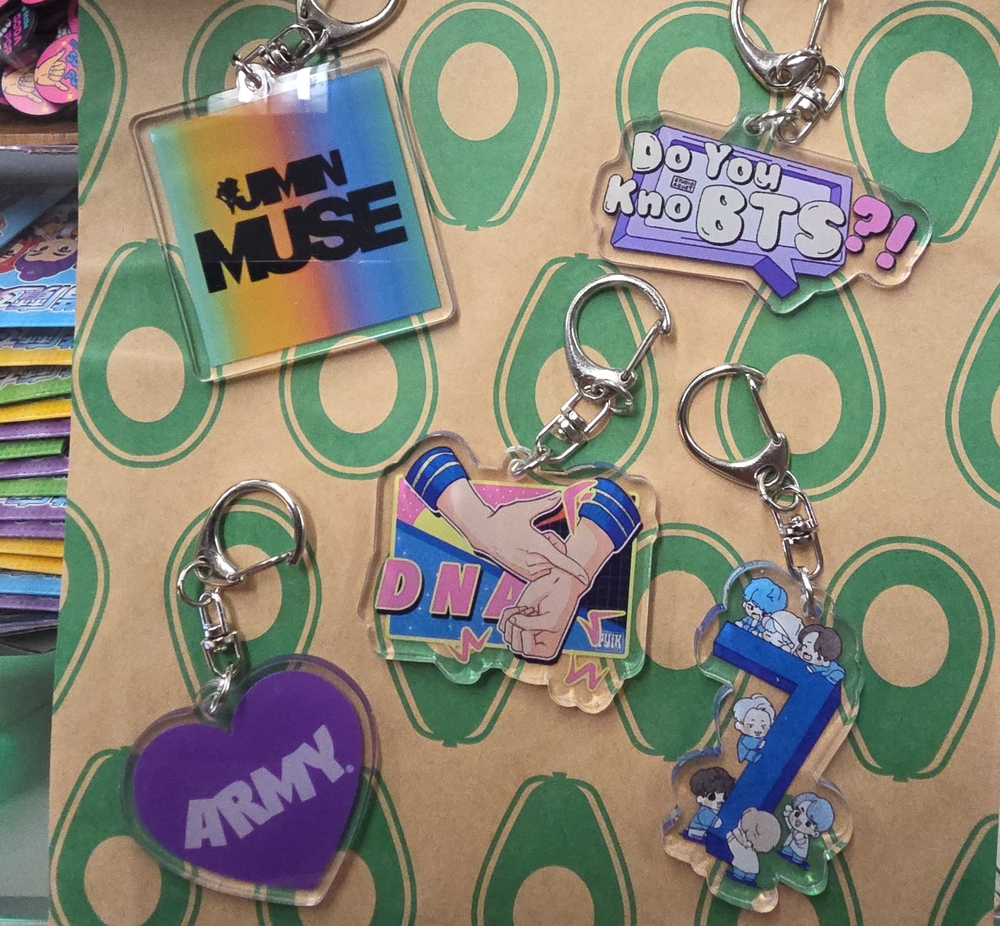 BTS ARMY Keychain Lot - Colorful K-Pop Acrylic Charms
